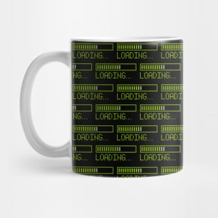 Loading Bar Pattern Green Mug